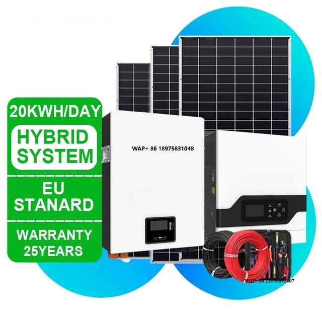 Système d'énergie solaire 10kw hors réseau hybride complet Kit de système solaire domestique 5kw 12kw 15kw 20kw systèmes d'énergie de panneau solaire 1