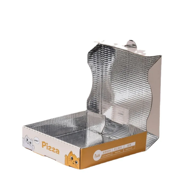 

100 шт., гофрированные маслостойкие коробки для пиццы