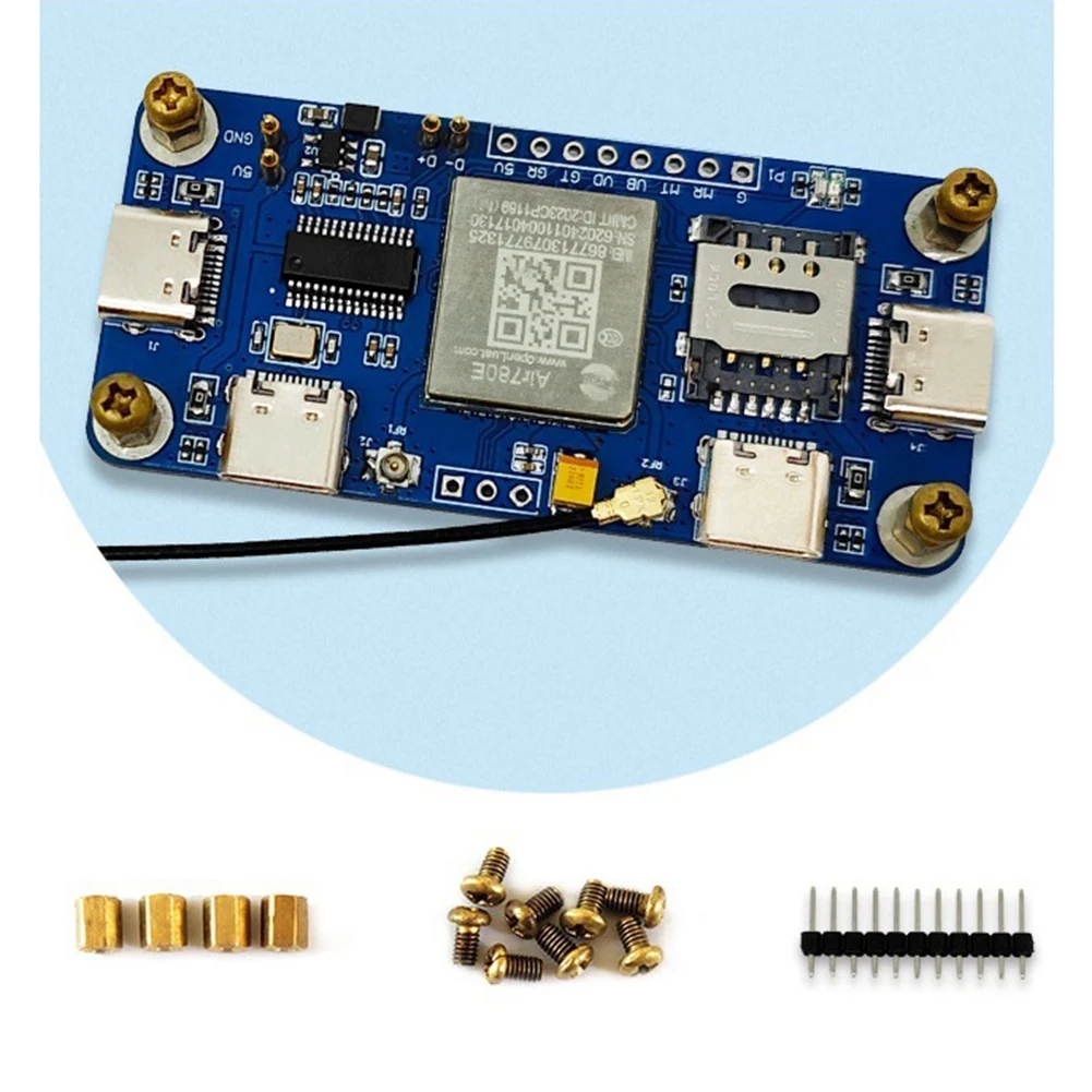 4G HUB Expansion Board Air780e Networking Module 4G CAT1 LTE Ethernet Module for Raspberry Pi Zero Dedicated