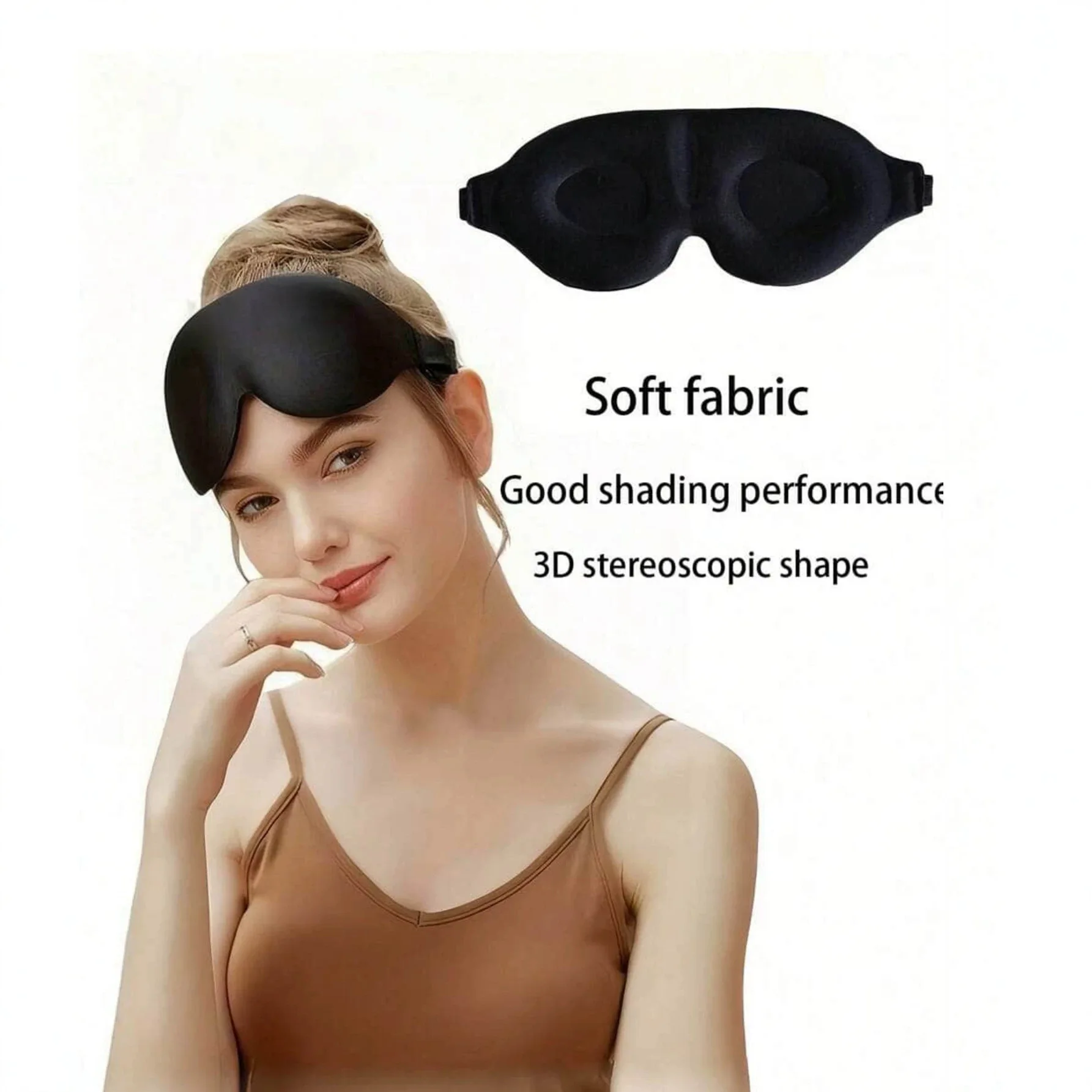 Ultra-Comfort 3D Sleep Mask - Plush Eye Cover for Relaxation and Rest