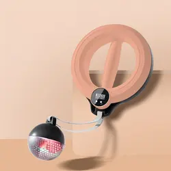 Compact Ergonomic Smart Hoola Hoop with Multi - Display (Luminous pink)