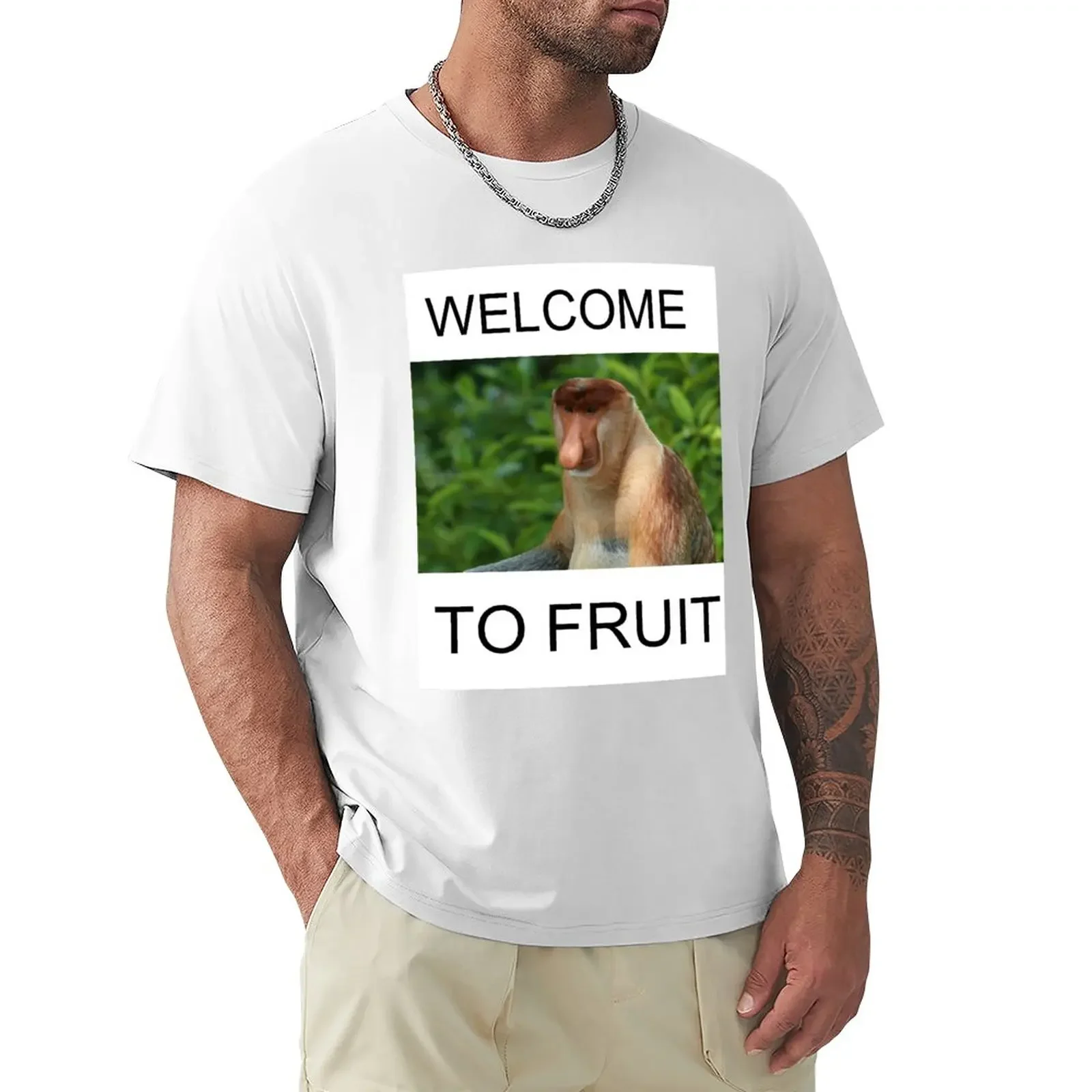 

WELCOME TO FRUIT T-Shirt tees animal prinfor boys fitted t shirts for men
