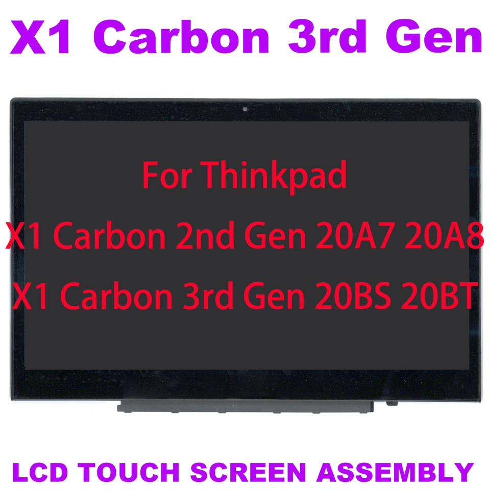 00HN935 Original Lenovo LCD Étui Tactile X1 Carbone 3rd