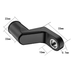 Universal 1-Inch Ball Head Motorcycle/Bicycle Handlebar Mount Adapter - Mirror mount Plastic