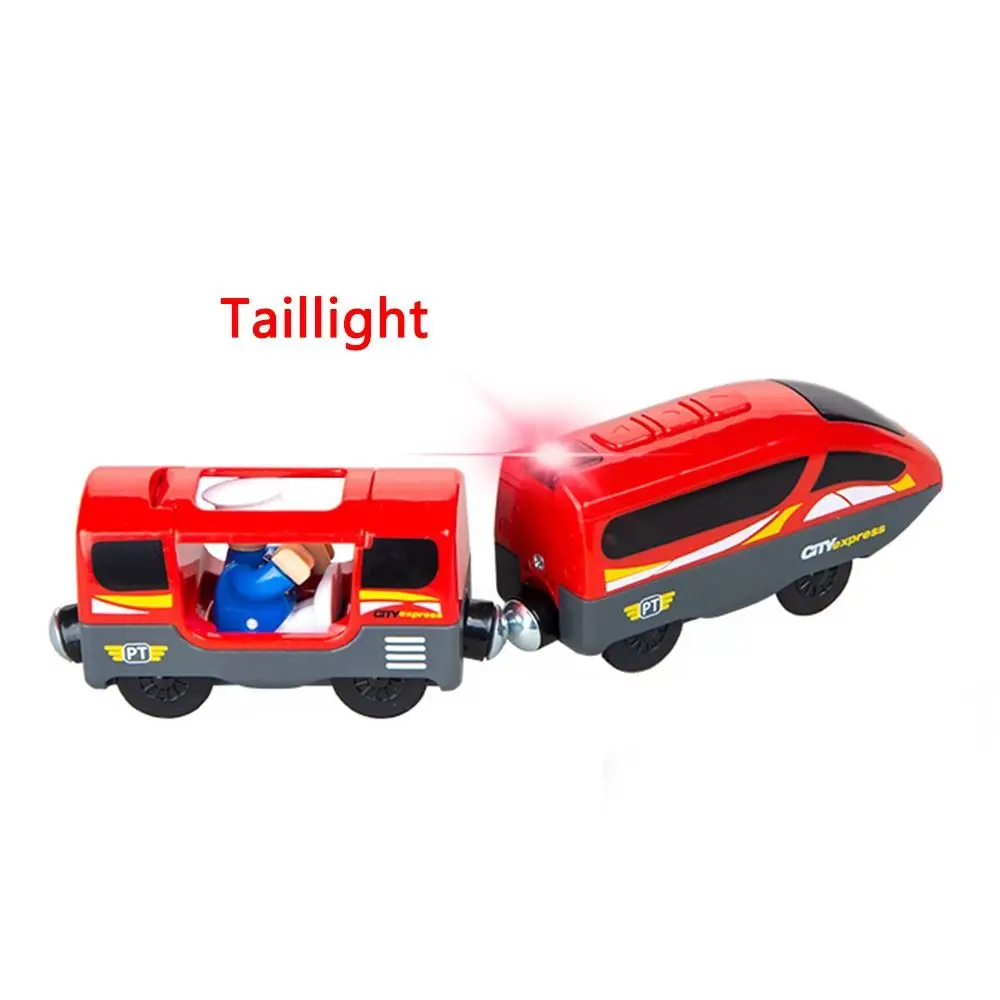Magnetic Funny New Design Wooden Train Track Battery Operated Compatible With Brio Toys Train 3