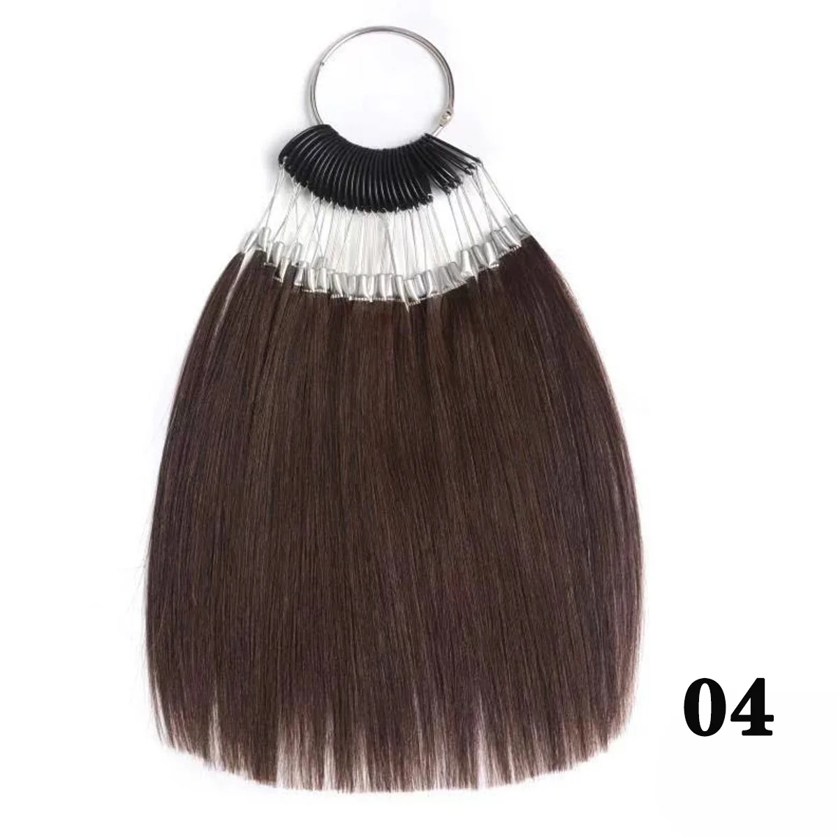 30 stand hair color chart swatch professional salon wig accessories for hairdresser Hair Color Ring Human Hair Swatch Rings