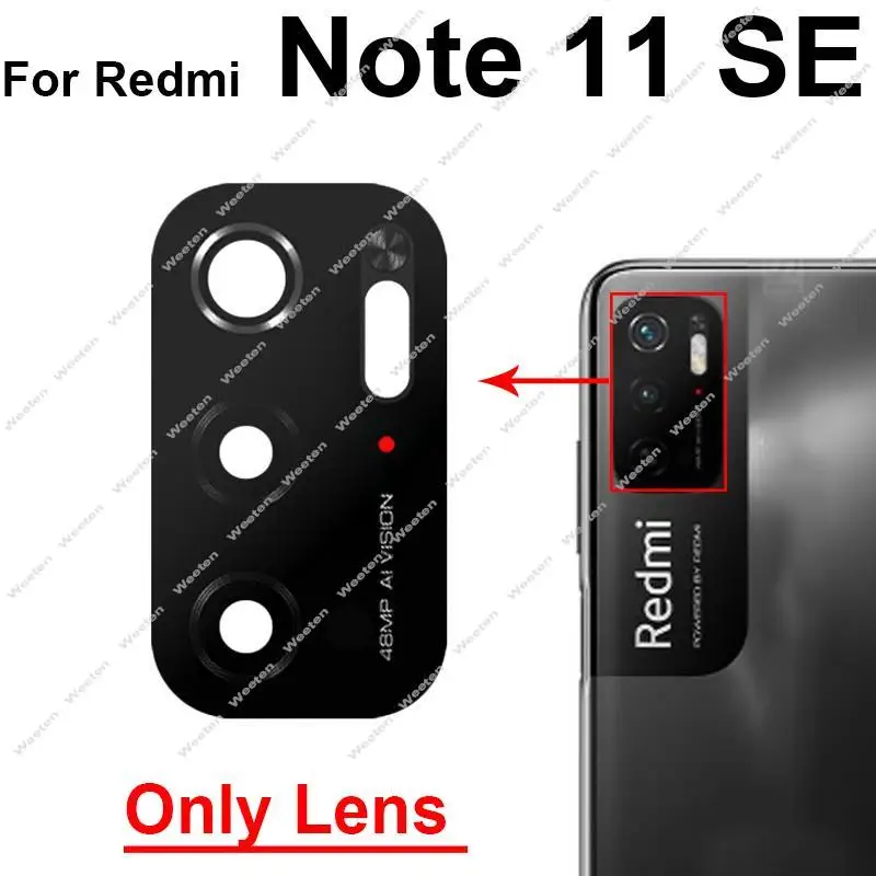 Lentille De Caméra Pour XIAOMI REDMI NOTE 11T - Avec Adhésif - Neuf