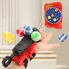 Wrist Catapult Ball Gun Sticky Ball Target Shooting Family Interactive Indoor Outdoor Sports Puzzle Toys For Children Ages 3 To 1