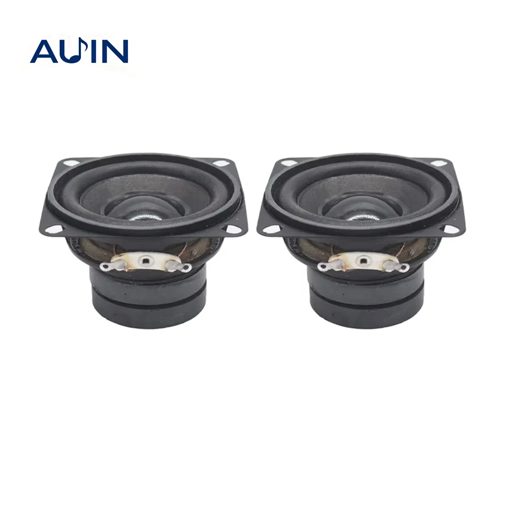 Dual Magnetic Full Range 2 Portable Speakers - 10W Audio Enhancement for DIY Home Theater Systems (Set of 2)