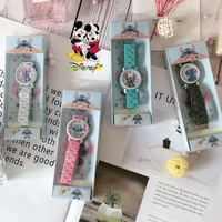 New Disney Stitch Children Watches Cartoon Doll Fashion Kids Watch for Boys Girls Waterproof Time Machines Child watch
