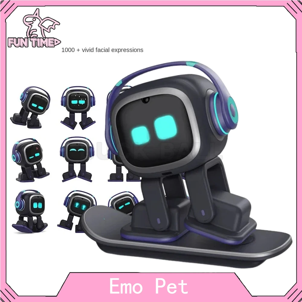 EmoRobotIntelligentEmoPetEmotionalInteractiveRobotPetAiPuzzleElectronicRobotToys