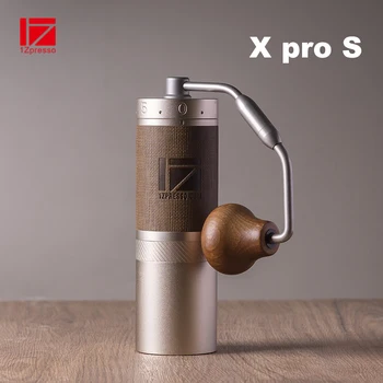 1ZPRESSO X-Pro S 수동 커피 그라인더, 외부 조정, 그라인더 영점 조정, 최적의 정밀도 및 제어 보장, 신제품
