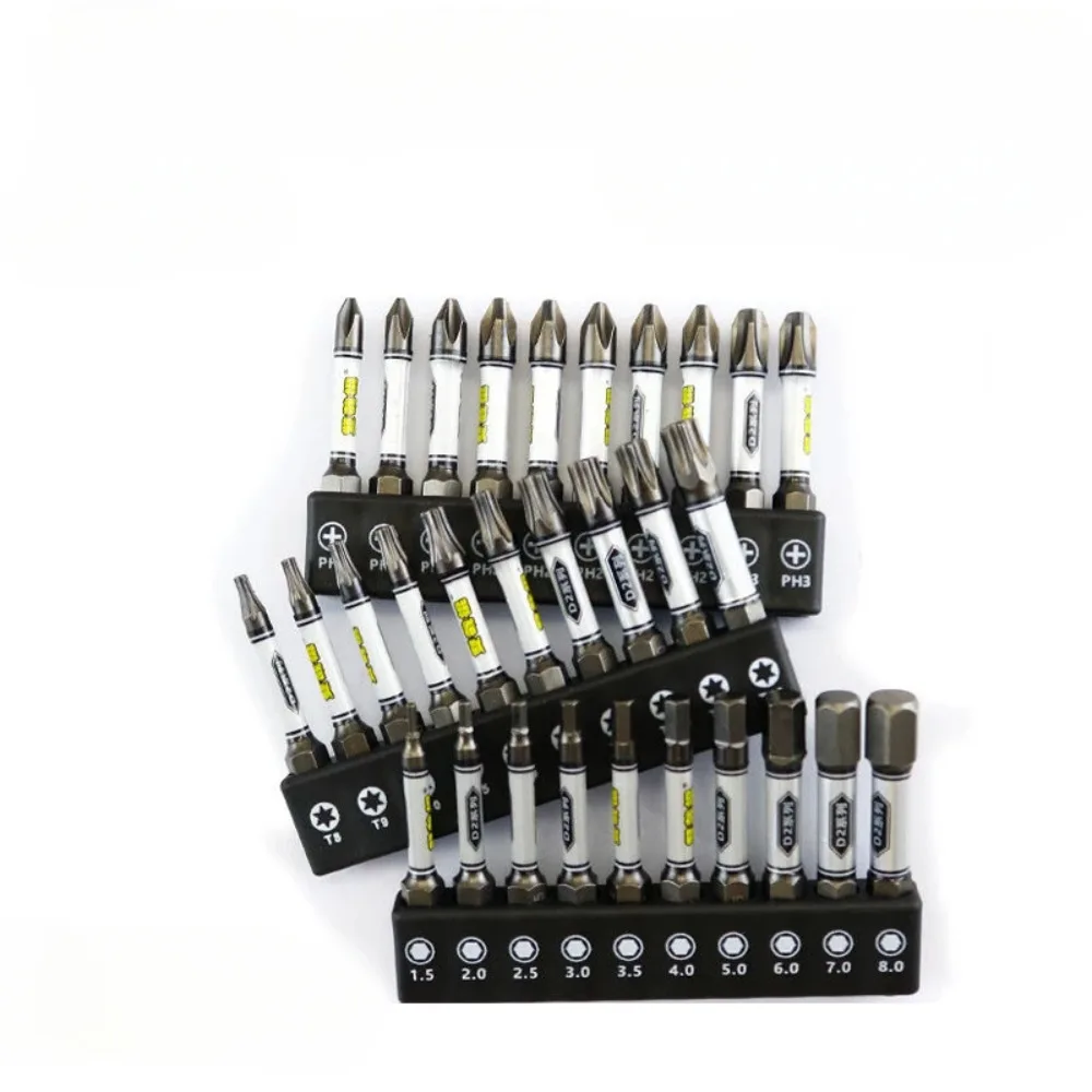 1/4 screwdriver bit set impact drill batch head Torx hexagonal cross head magnetic tamper proof screwdriver bits new upgrade