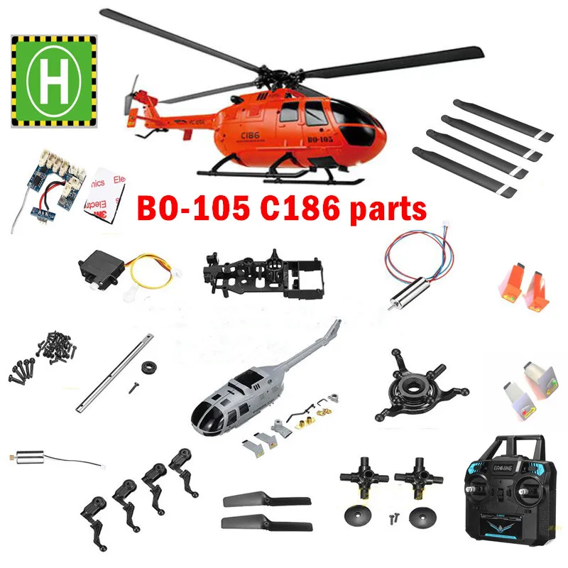 BO105 C186 E120 RC Helicopter Spare Parts Remote controller propellers