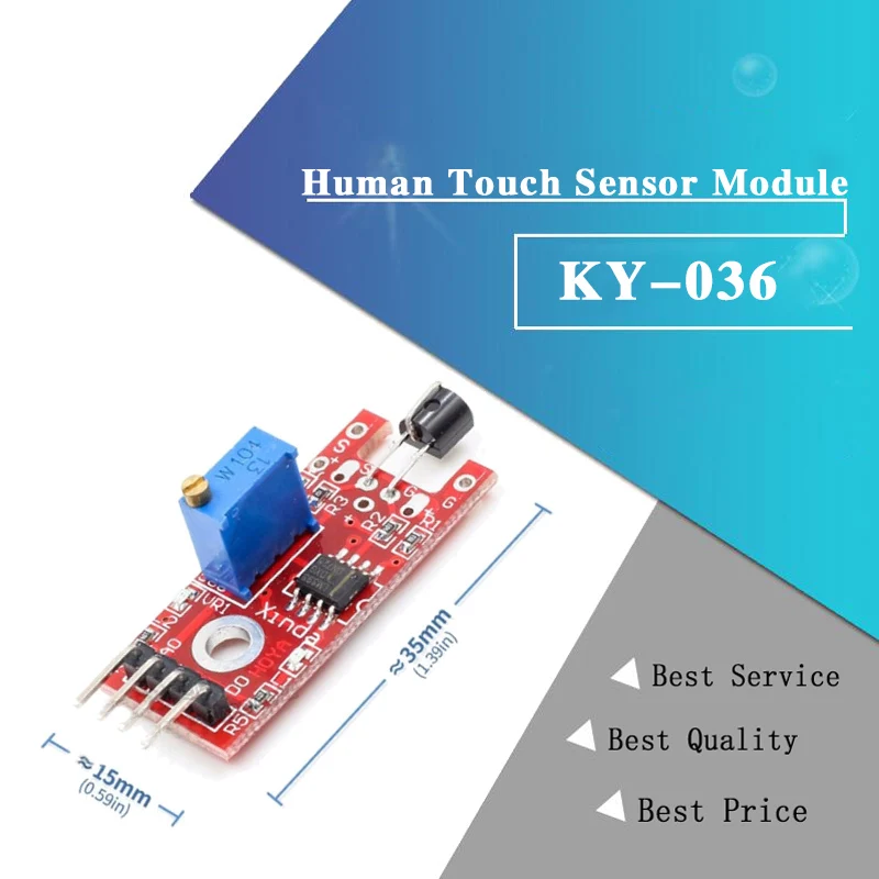 Smart Electronics 4pin KEYES KY 036 Human Body Touch Sensor Module for ...