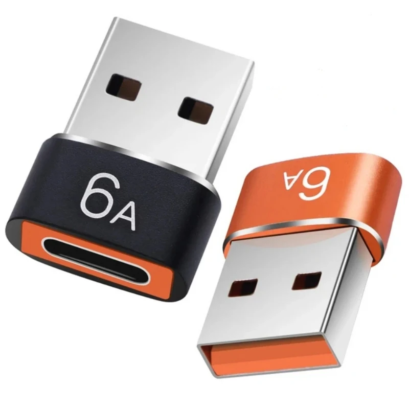 맥북 삼성 데이터 전송용 USB-C타입 OTG 어댑터, 6A, 120W USB-C 수-C타입 암 충전기 컨버터