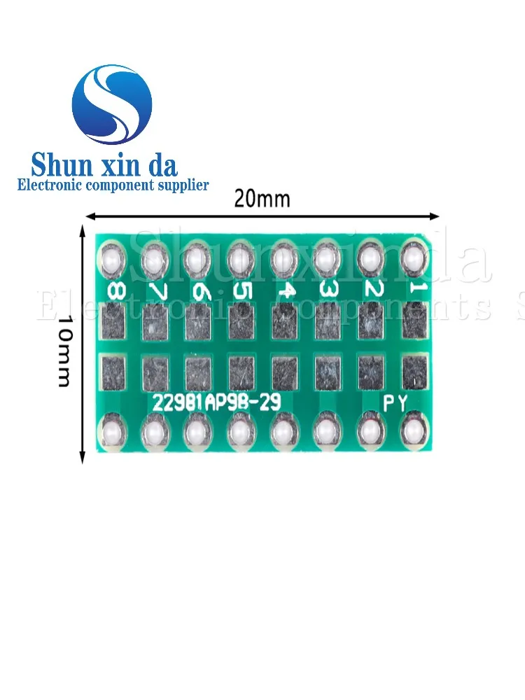 0402 0603 0805 to DIP PCB Transfer Board DIP Pin Board Pitch Capacitance Resistance Adapter plate Conversion board 10PCS