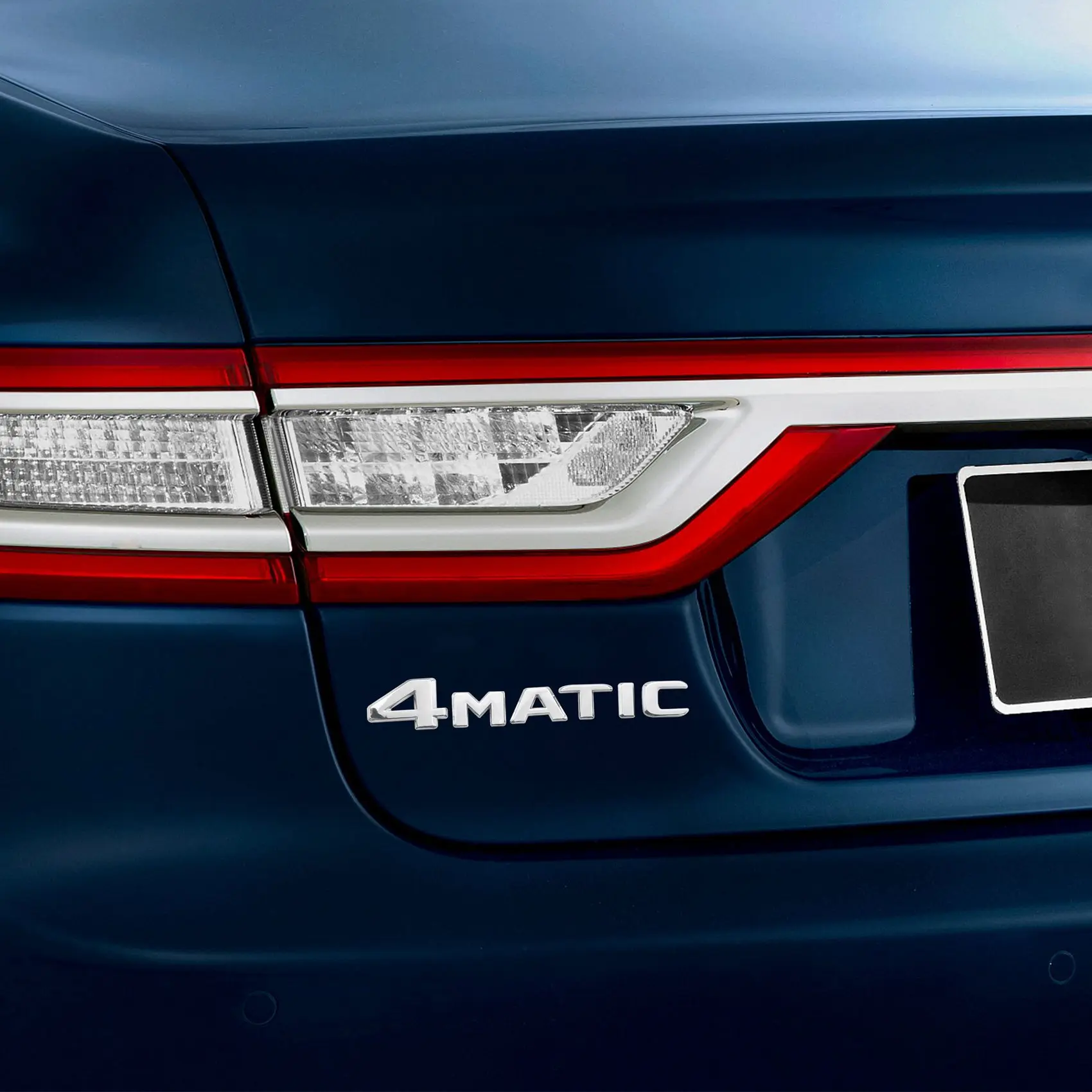 

4MATIC Silver Auto Trunk Door Fender Bumper Badge Decal Emblem Adhesive Tape Sticker Replacement for Mercedes-Benz