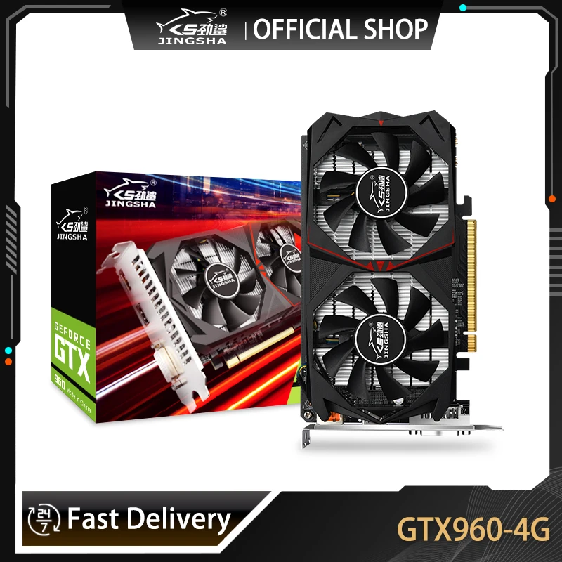 Оригинальная видеокарта JINGSHA GTX960 4 Гб 128 бит GDDR5 графические карты для NVIDIA VGA Geforce GTX