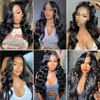 Peruvian Body Wave Human Hair Bundles Raw Virgin 100% Unprocessed Weave Human Hair Extensions 1 3 4 Bundles Deals Natural Color 6