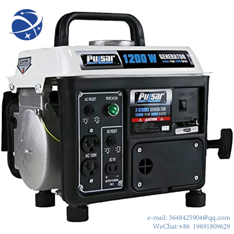 

YYHC Pulsar 1, 200W Carrying Handle, PG1202SA Gas Powered Portable Generator, 1200W, Black/White
