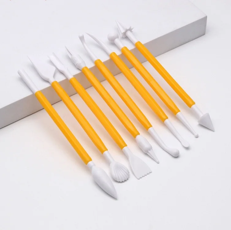 

Ceramic Embossing 8-piece Set of Clay Plastic Tools