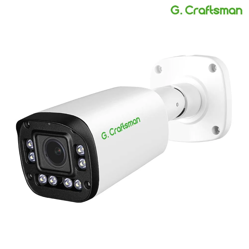 G.Craftsman 5X POE IP Camera SONY 2.7-13.5mm Lens 5MP 4K Two-Way Audio RTMP AI LED Surveillance Security CCTV Video Waterproof