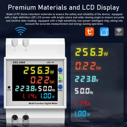 Smart WiFi Digital Display Electricity Meter with Multi - functionality (A)