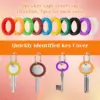 10-50Pcs Hollow Rubber Key Covers Key Caps Elastic Key Identifiers Covers Soft Silicone Key Protector Markers Key Accessories 2