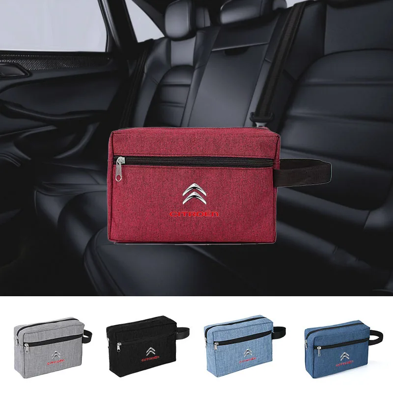 

Car Portable USB Data Line Charger Plug Car keys driver's license Storage Bag For Citroen C4 C3 C5 C1 C2 Berlingo C-Elysee C4-Pi