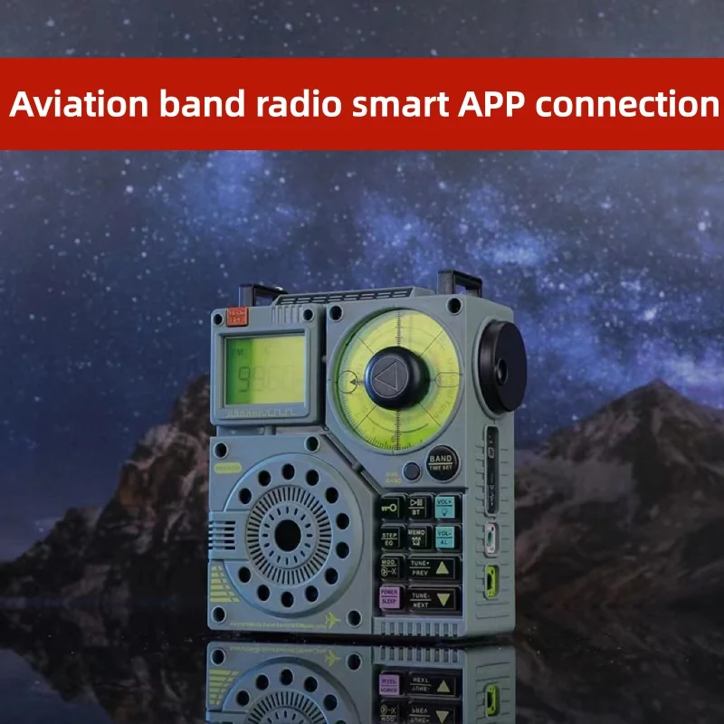 휴대용 A320 FM MW SW VHF 에어 멀티밴드 라디오 블루투스 5.0 스피커 항공밴드 라디오 항공 해상용 TF 카드 AUX 지원