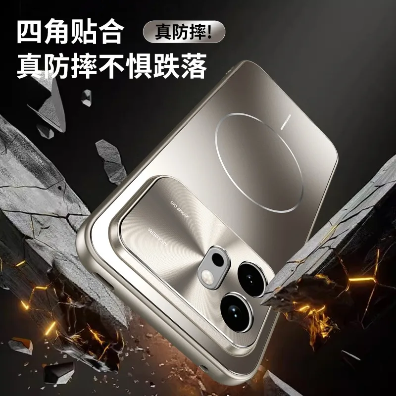 MagSafe Plating Matte Shockproof Hard PC Case with Magnetic Wireless Charging Compatibility