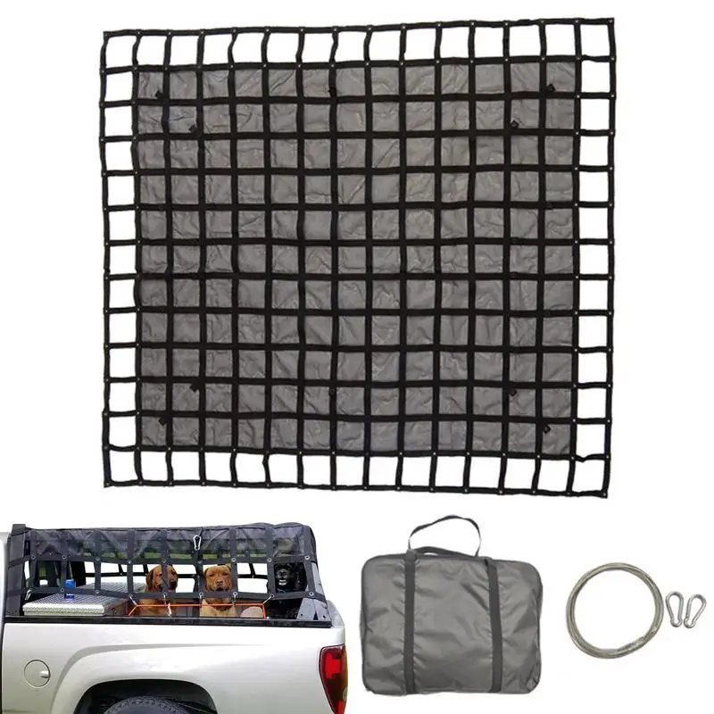 

Truck Cargo Net Cargo Net For Truck Pickup Bungee Net Mesh With Carabiners And Storage Bag Universal Car Organizer Net For Large