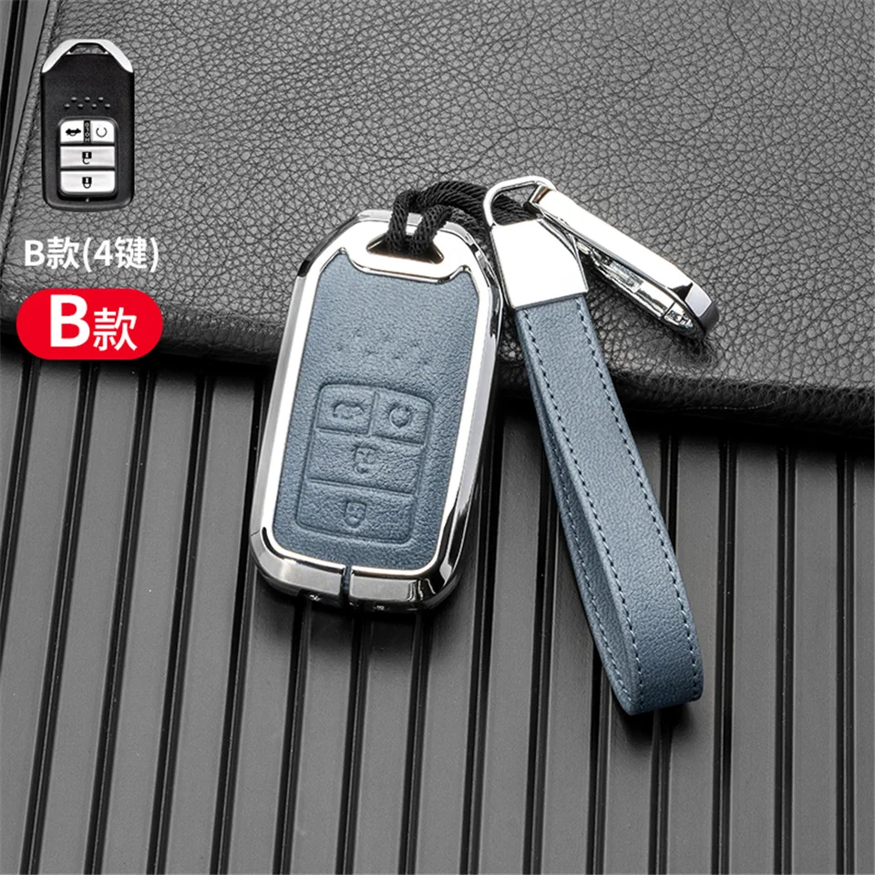 Cover chiate/telecomando per Honda CR-V ACCORD ODYSSEY CIVIC ect all-inclusive protezione portachiavi accessori in lega di zinco - Sa676dd0efcda4461af57df116a942aefu