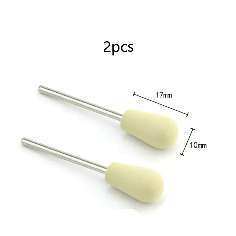 Silicone Rubber Manicure Grinding Head - 2 Pack for Burr and Dead Skin Removal