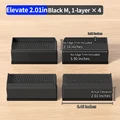 Black Rect.M 4pcs