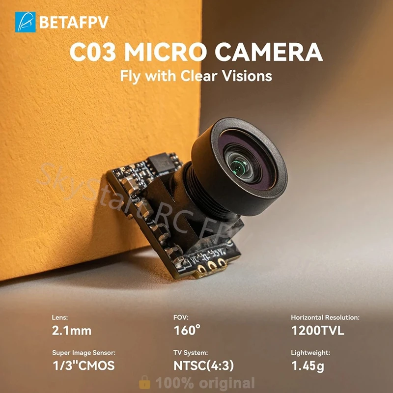 Caméra FPV C03 1200TVL 1.45g Micro Whoop pour Drone