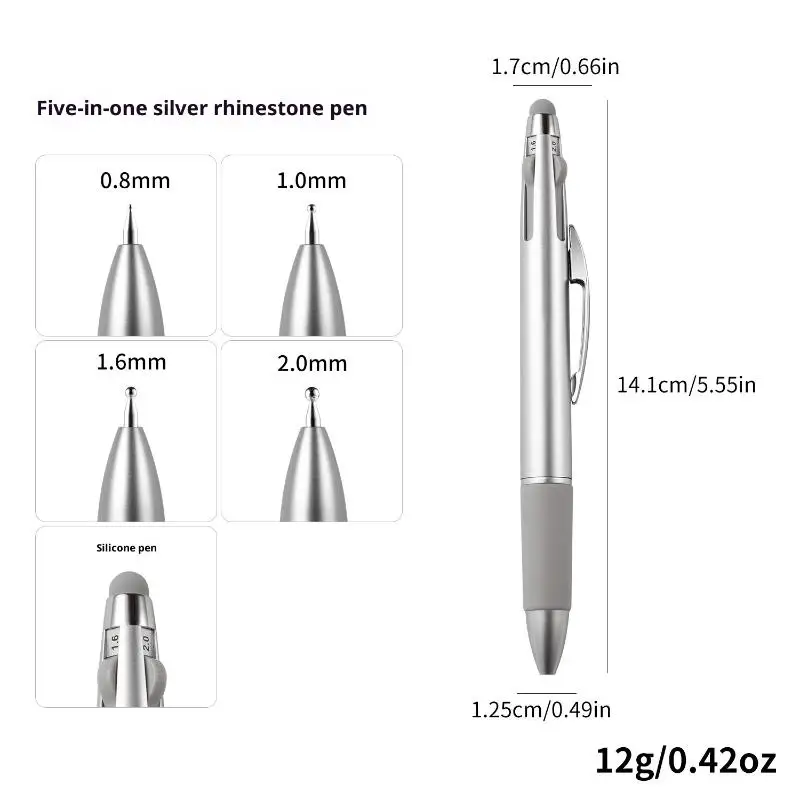4in1 네일 도팅펜 네일아트 도팅 도구 볼펜 디자인 네일아트 팁 도트 페인트 매니큐어 키트