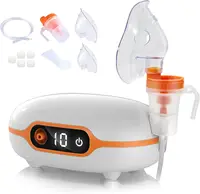 Nébuliseur portable, machine nébuliseur pour adultes et enfants, mini nébuliseur portatif avec embout pour adultes et masques de chargement 1