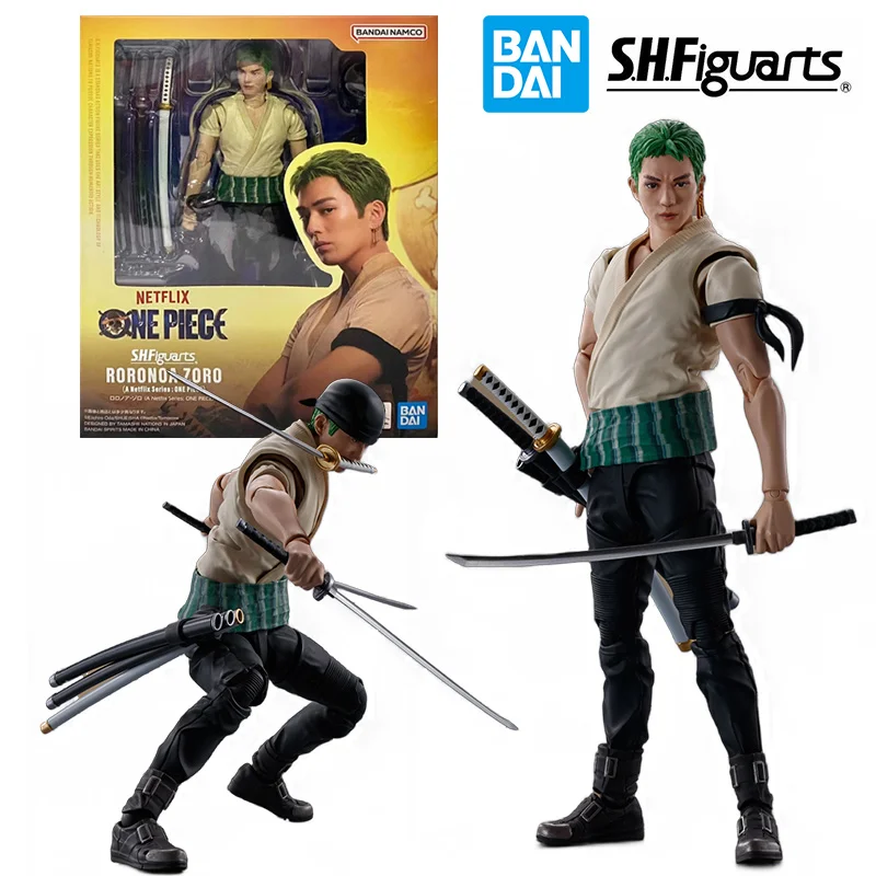 

Bandai Namco S.H.Figuarts Roronoa Zoro A Netflix Series One Piece 16Cm Anime Original Action Figure Model Toy Gift Collection