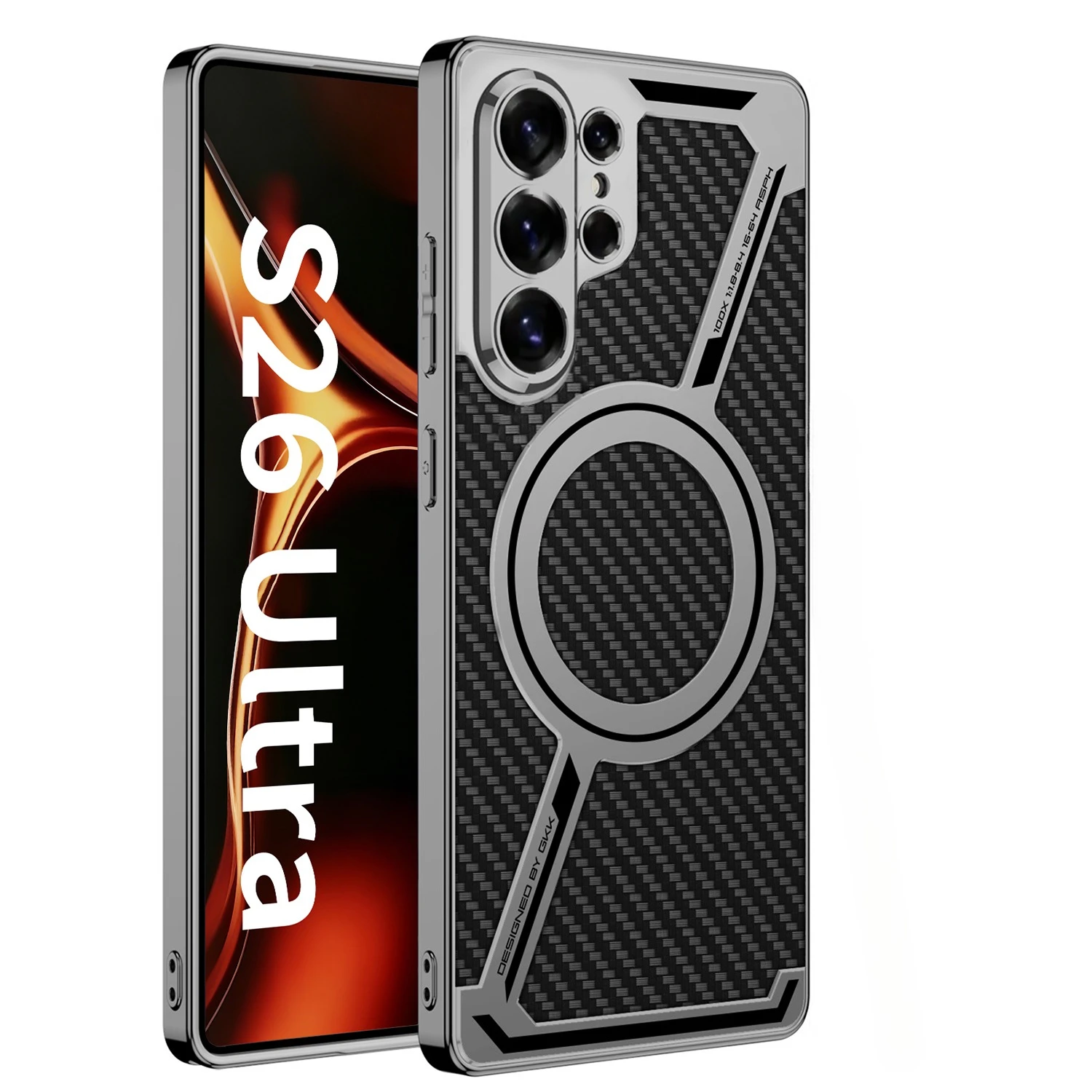Magnetic Electroplated Leather Protective Phone Case in Elegant Design