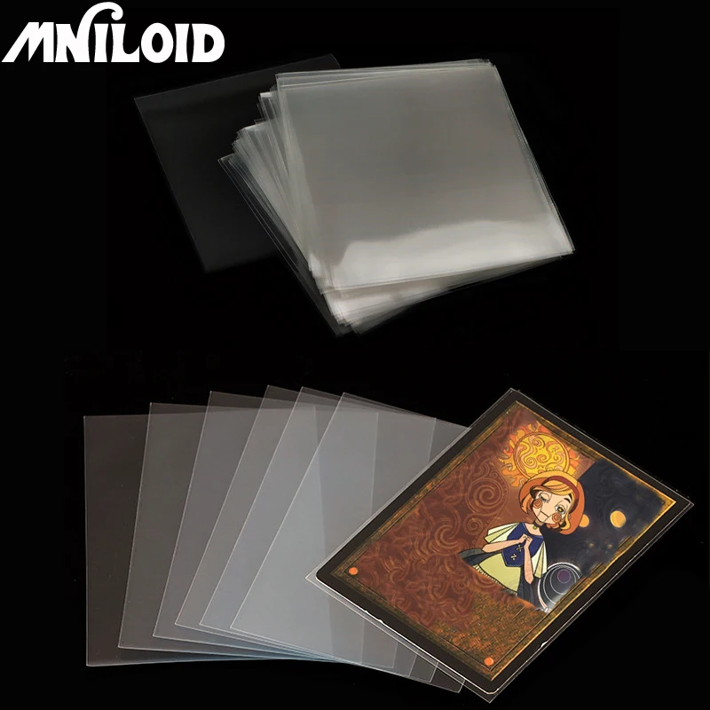 100pcs/lot Board Game Card Sleeves Poker Tarot Magic Cards Protector Gaming Trading Card Football Basketball Card Holder Sleeves