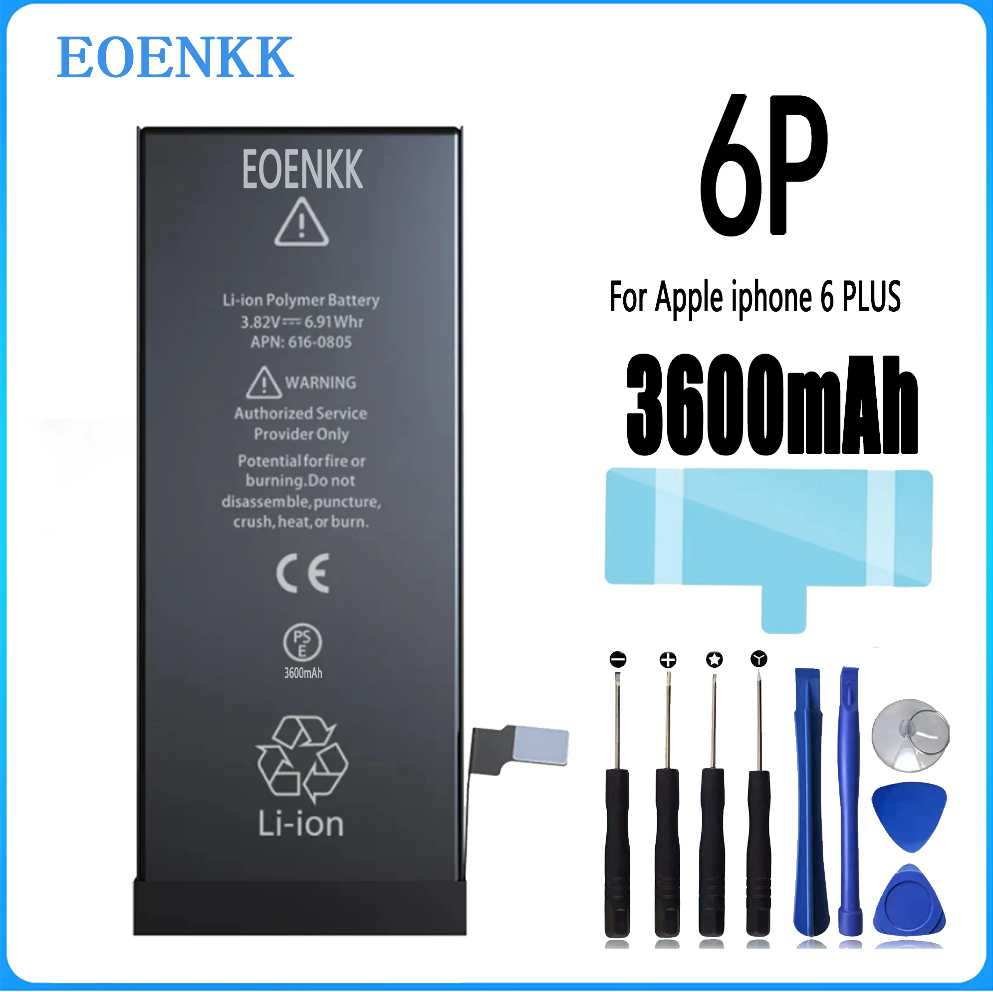 EOENKK 3600MAH Battery For Apple IPHONE 6P/ 6S PLUS Repair Part High Capacity Replacement Phone Batteries Bateria