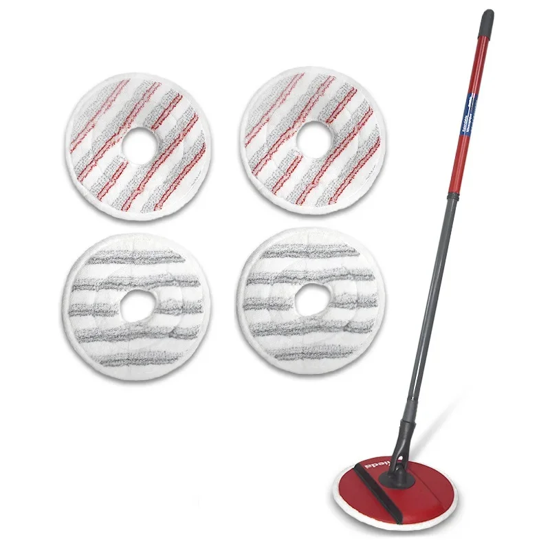 Ultra-Absorbent Microfibre Cleaning Cloth Set - Spin Mop Refills & Vacuum Accessories, 2-Pack