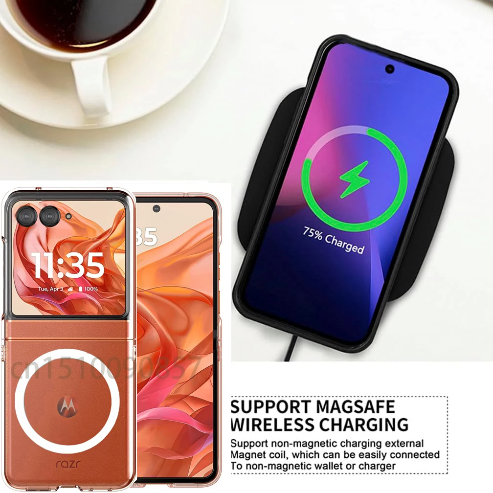 Magsafe Magnetic Wireless Charging Clear Shockproof Case Cover