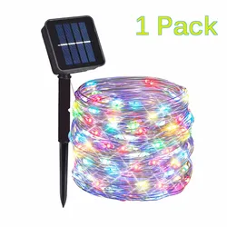 Outdoor Waterproof LED Solar String Fairy Lights - Decorative Garden Patio Pathway Lighting - 32M 300LEDs (Multicolor)
