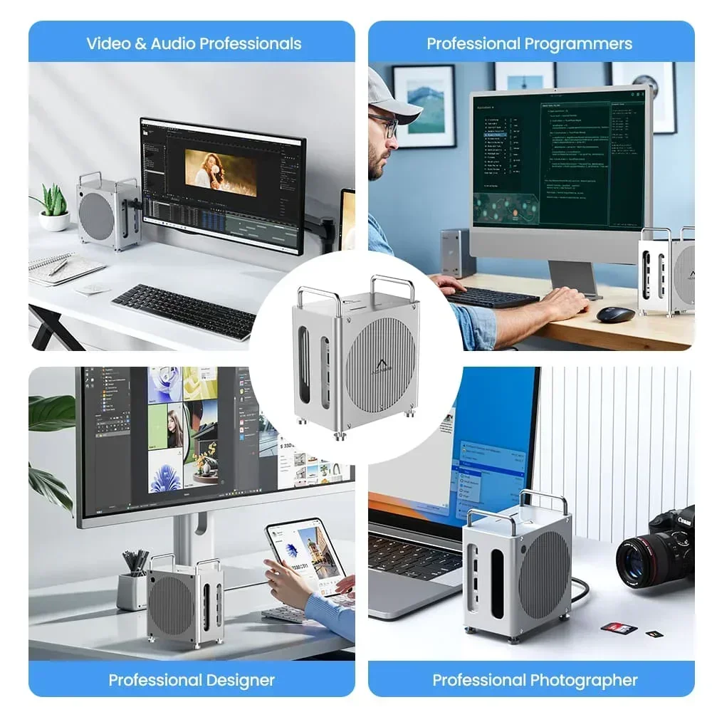 Acasis 40Gbps Mac Mini M4/M4 Pro USB-C ドッキングステーション 4K