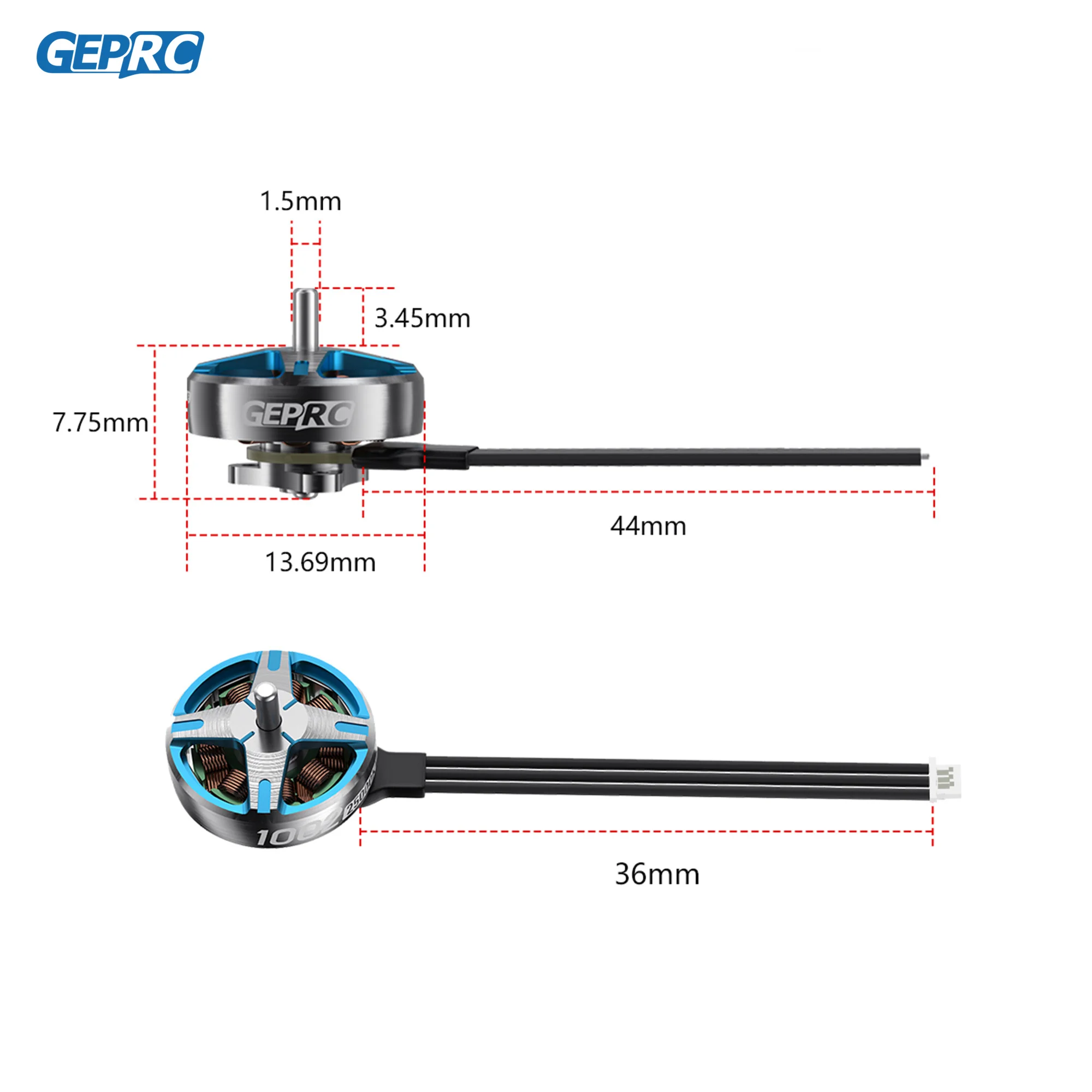 GEPRC SPEEDX2 1002 25000KV 18000KV Motor Suitable T-Cube18 Drone DIY RC FPV Quadcopter Freestyle 1.6-2 Inch Drones Accessories
