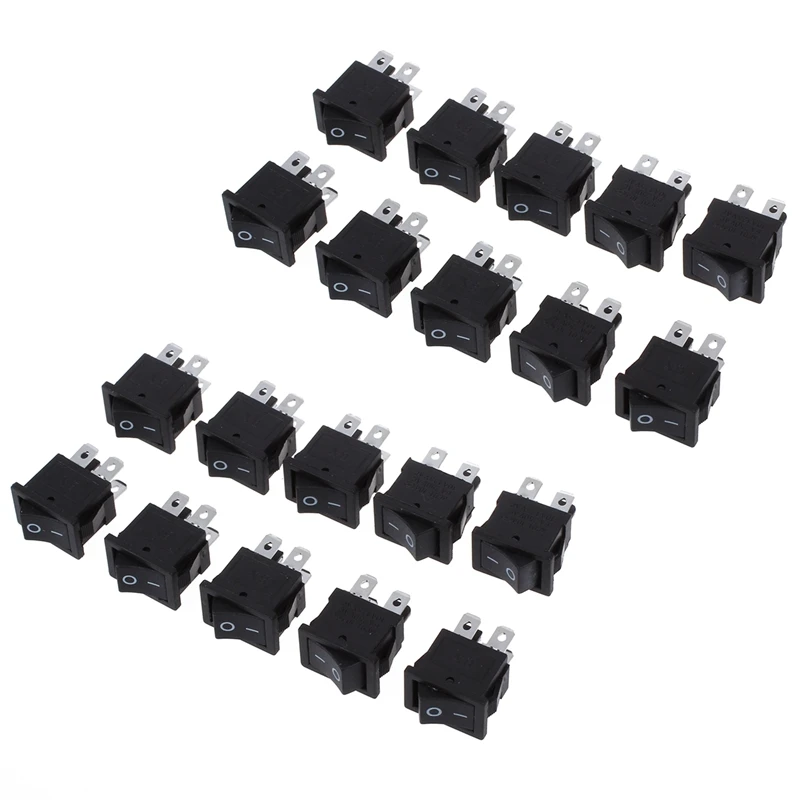 

20 шт. X 4-контактные двухпозиционные тумблеры DPST 10A/125V 6A/250V AC