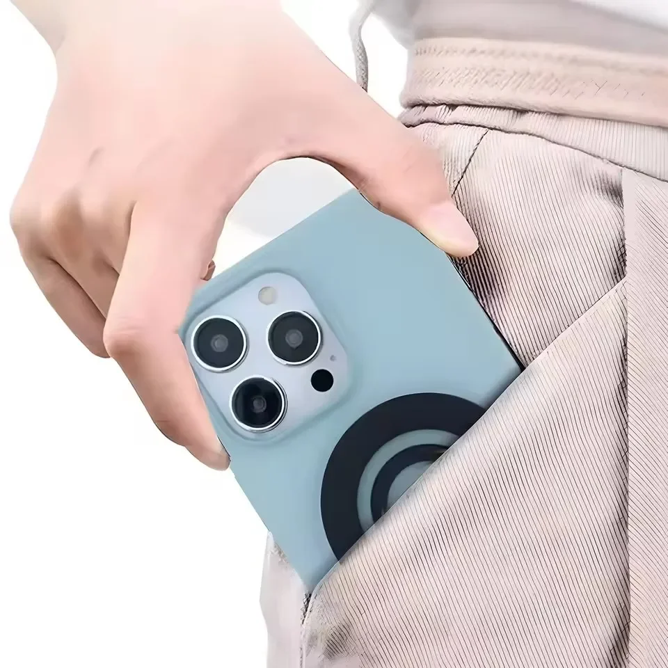 Enhanced Silicone Magnetic Finger Strap Phone Ring Holder - Universal Soft Grip and Stand